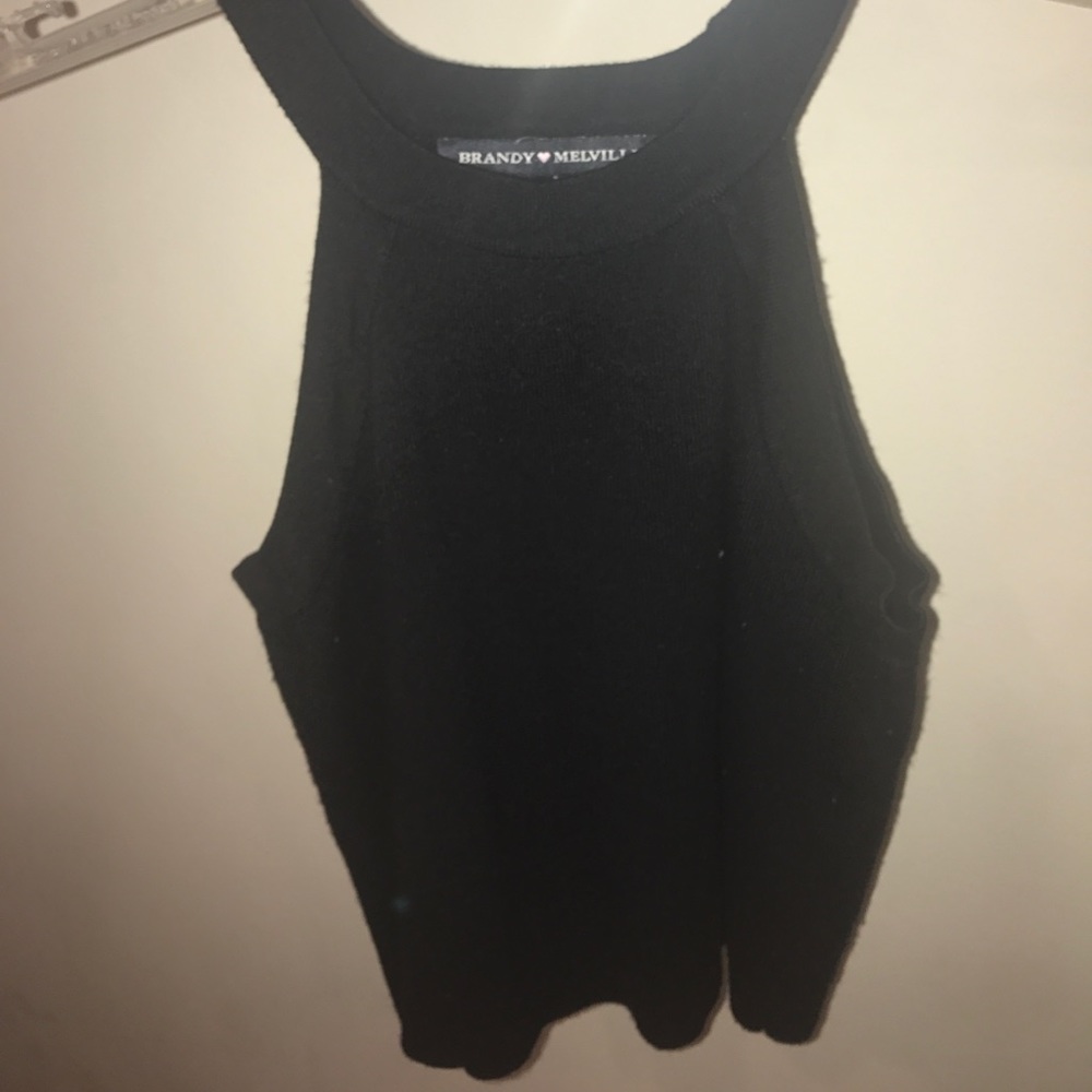 Brandy Melville black halter tank top