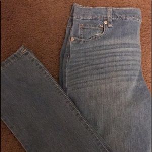 Light Distressed Skinny Jeans