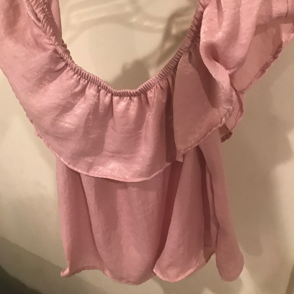 Pink Off The Shoulders Top