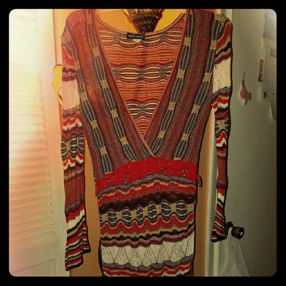 Knitted fall dress