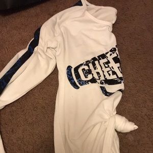 Long Sleeve Justice Tie Cheer Shirt