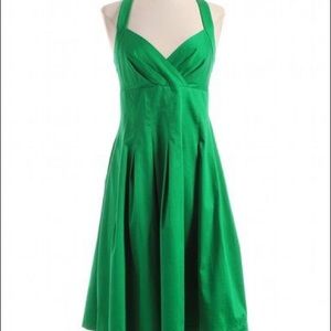 Calvin Klein Green Sweetheart Dress