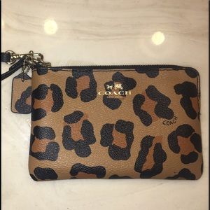 Coach Cheetah Wristlet