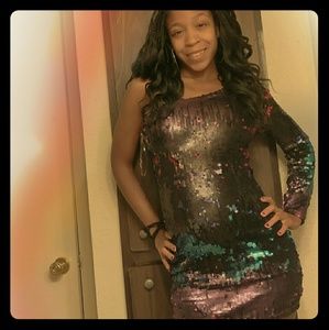 Sequence multicolor dress never worn before