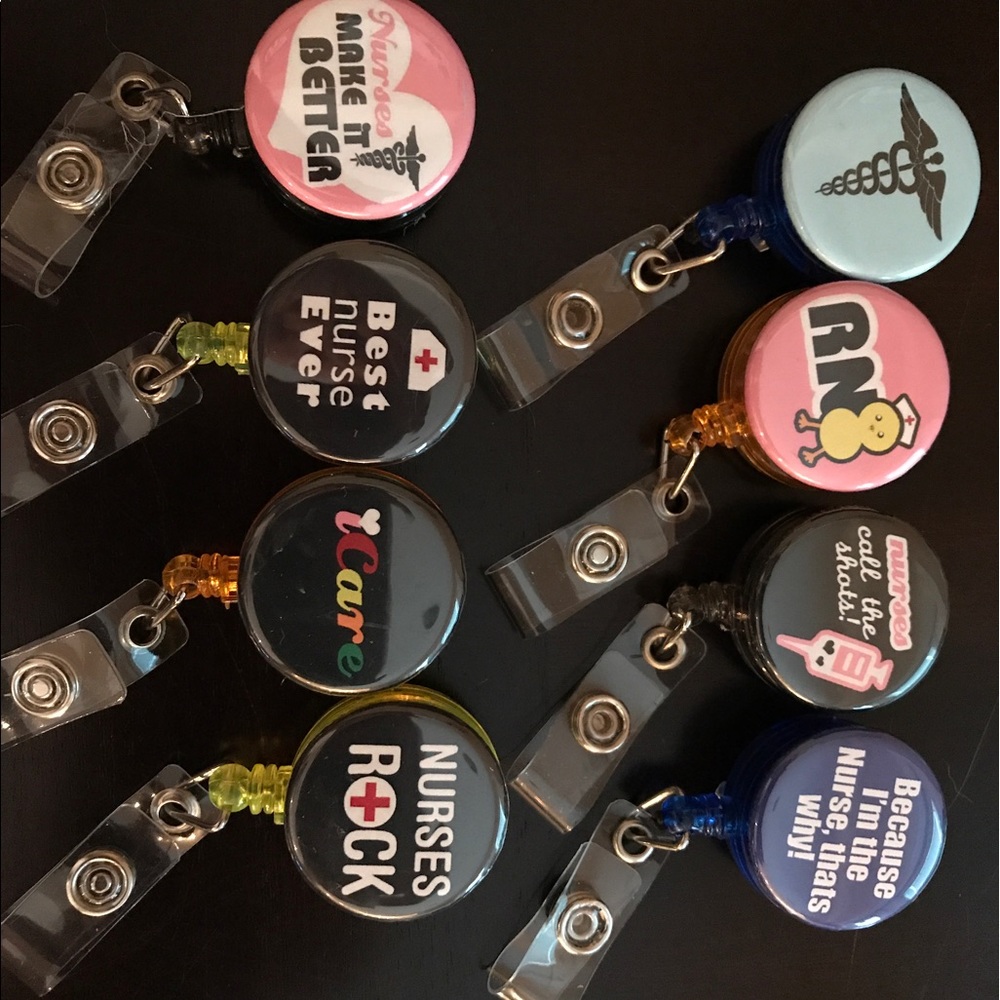 Nursing ID badge holders
