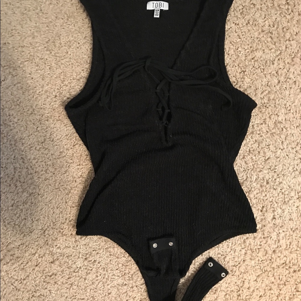 Tank top front cross leotard (onesie)