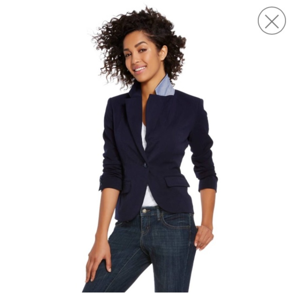Merona Blazer Size 2 Navy