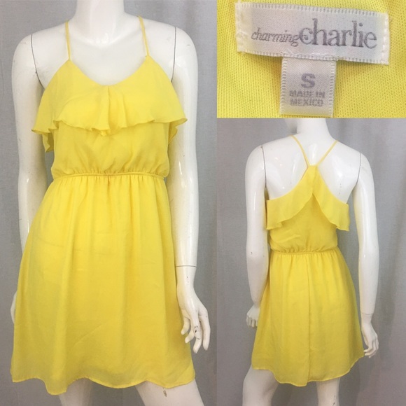 Charming Charlie Dresses & Skirts - 🍒Size Small Charming Charlie Ruffle Mini Dress