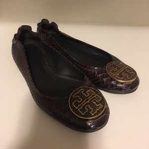 Tory Burch "snakeskin" flats