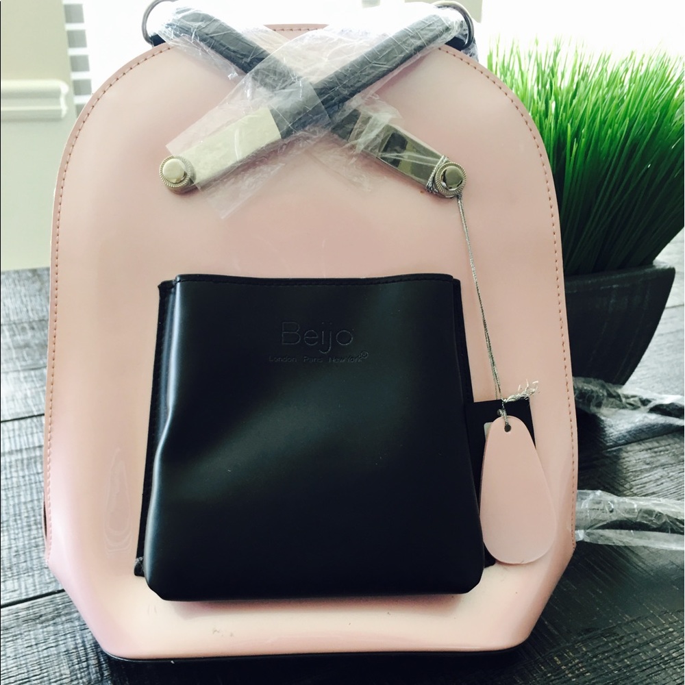 Beijo Patent Leather Dual Strap Convertible Bag