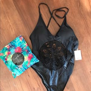 Cupshe Somewhere Out There Crochet Swimsuit