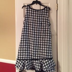 Karl Lagerfeld Houndstooth sleeveless dress