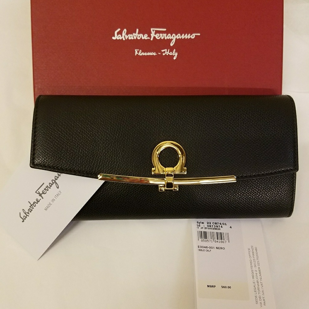 Ferragamo Gancino Clip Clutch