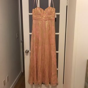 NWT Aidan Mattox Strapless Gown