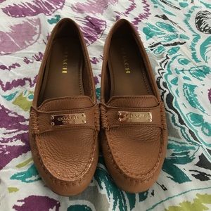 NWOT Brown Leather Coach Shoes size 6.5