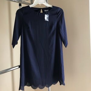 Toni sweetly scalloped dress