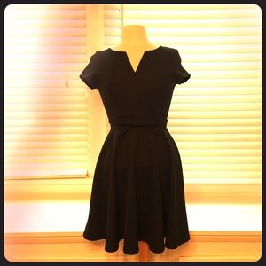 Modcloth Mystic LBD fit & flare with bow NWOT sz S