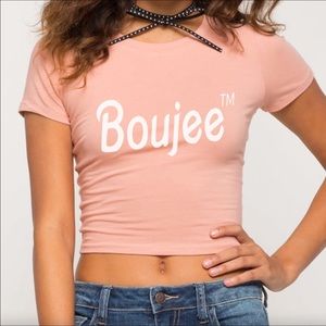 "Boujee TM" crop top