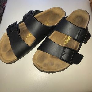 Black Birkenstocks Size 37