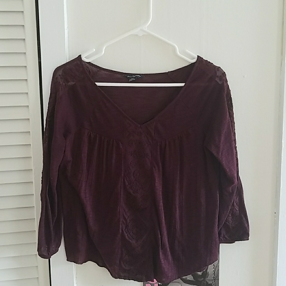 Pleated peasant shirt
