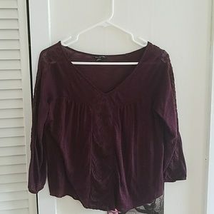 Pleated peasant shirt