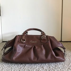 Authentic Coach Ashley Leather Satchel Purse