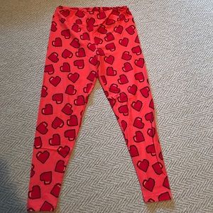 TC Lularoe heart leggings