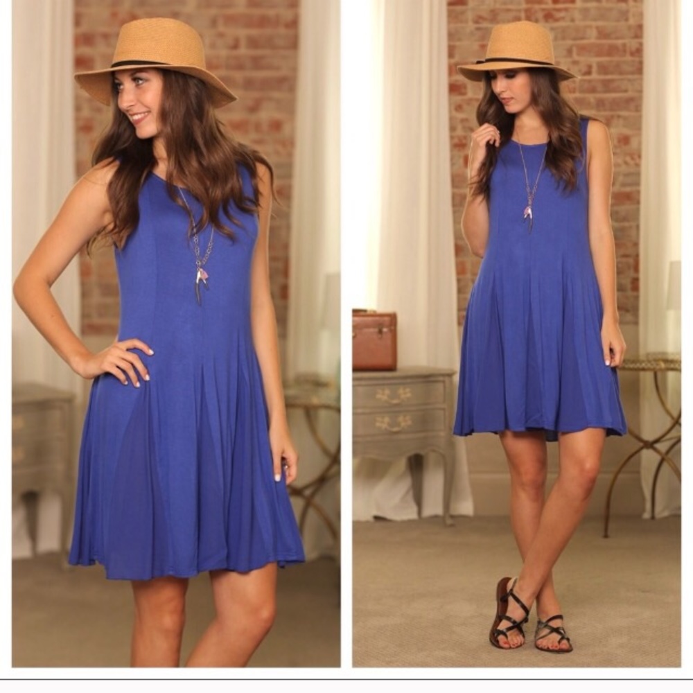 👗 Last One! Cobalt Knit Dress Small