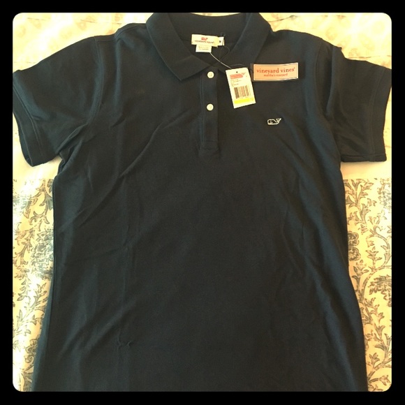 Navy blue vineyard vines shirt - Picture 1 of 3