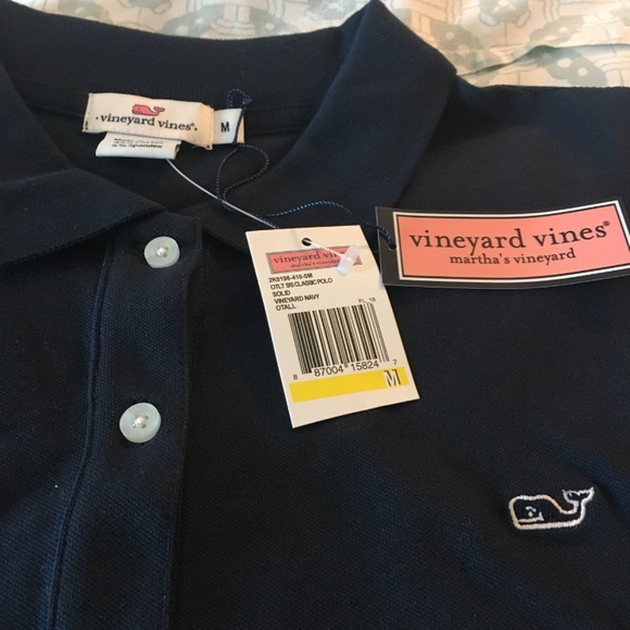 Navy blue vineyard vines shirt - Picture 3 of 3