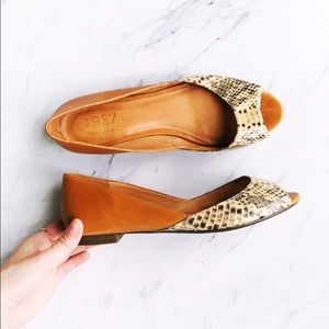 Madewell Peep-toe sidewalk skimmers