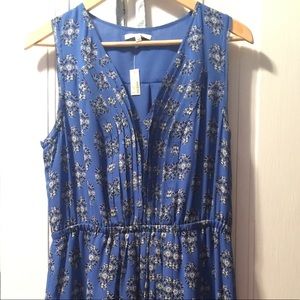 NWT Madewell Blue Floral Dress - Size 10