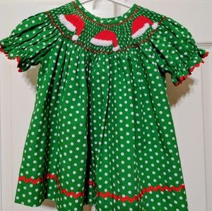 Smocked Auction Christmas Dress