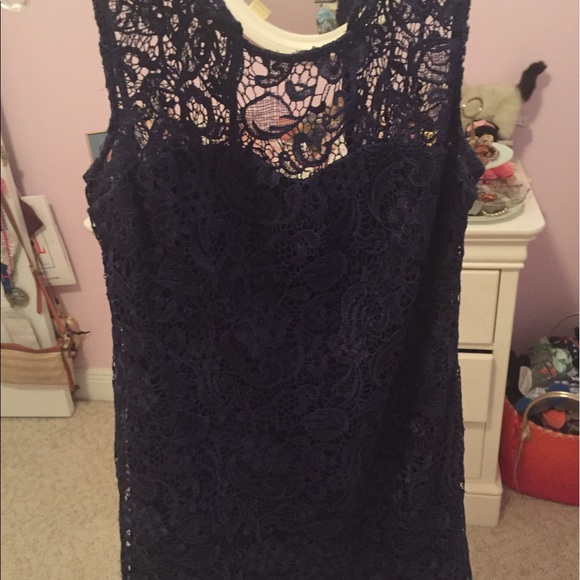 Navy cocktail dress - Picture 2 of 3