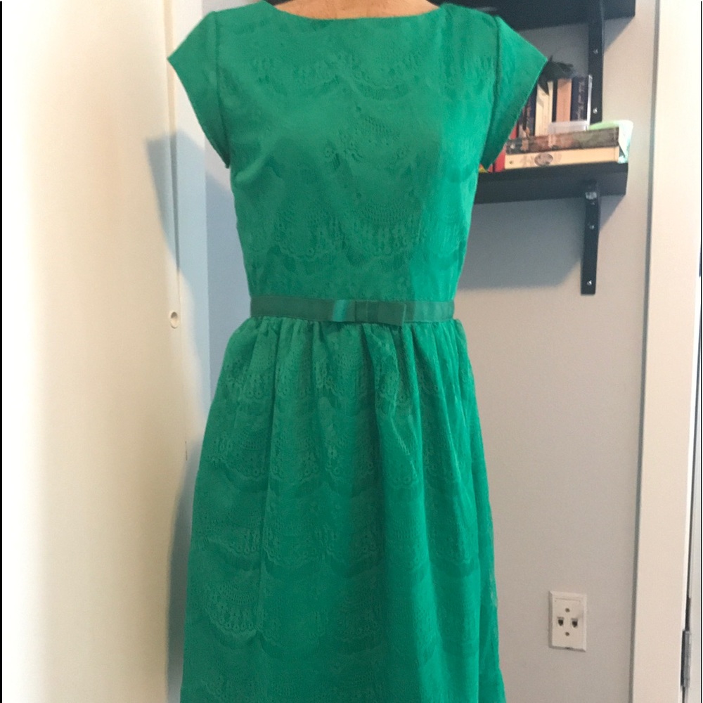 Green Lace Shabby Apple Dress