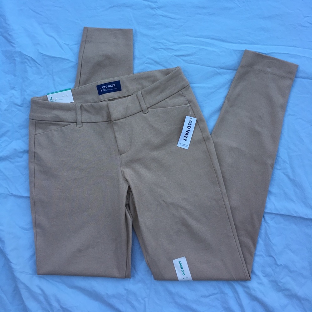 Old Navy Mid-Rise Full Length Khakis