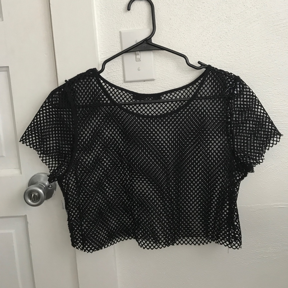 LF mesh crop top