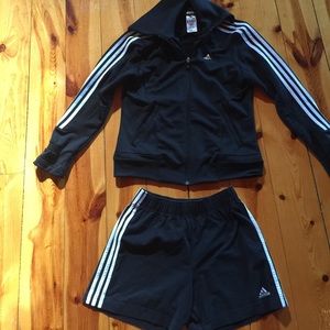 Adidas shorts and jacket size medium