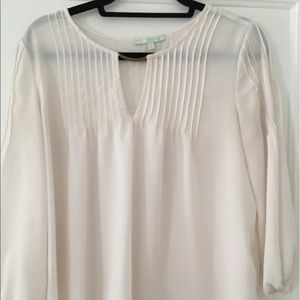 "Chord" White Blouse