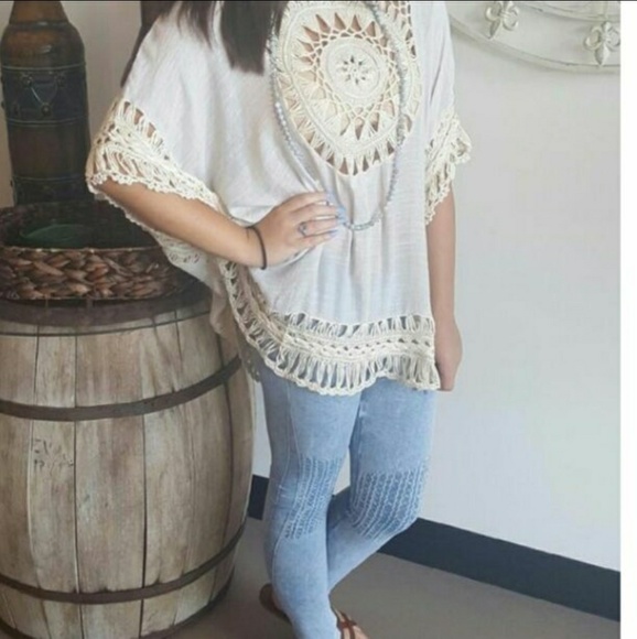 Hi hi crochet oversized top sexy - Picture 3 of 3