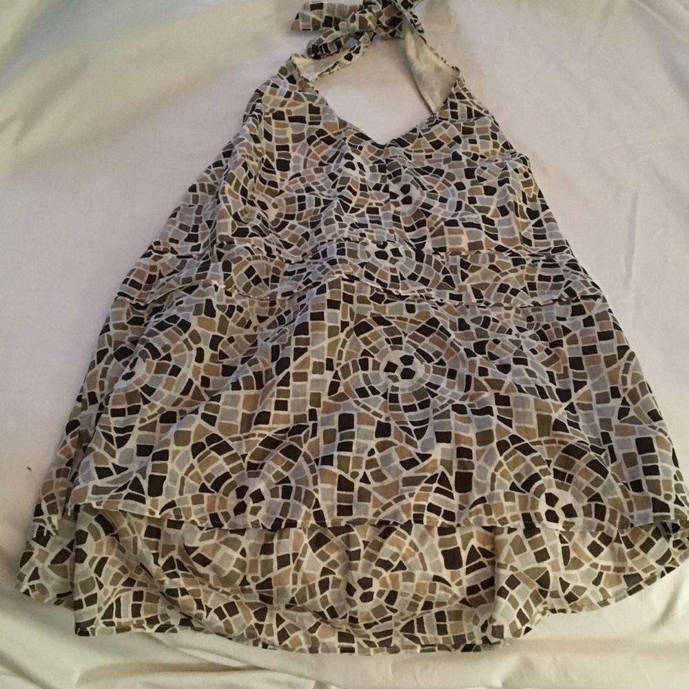 Print halter top