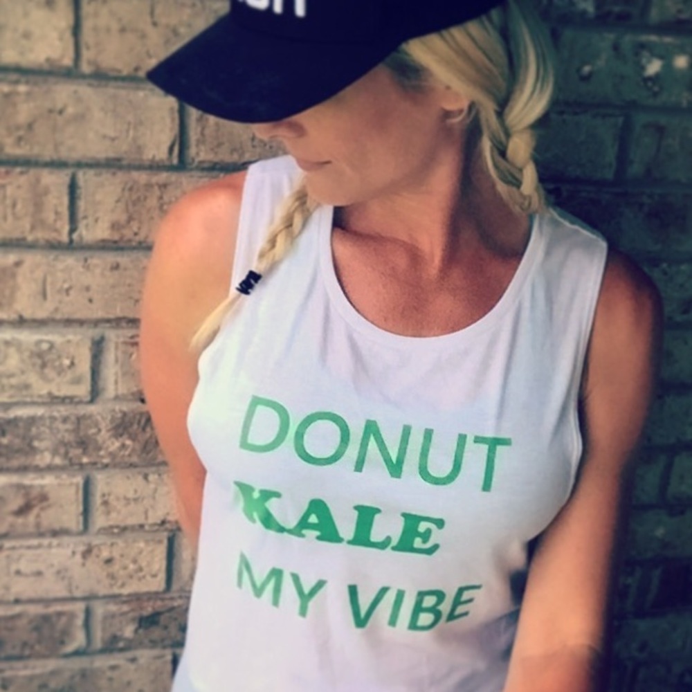 Donut Kale my Vibe flowy tank