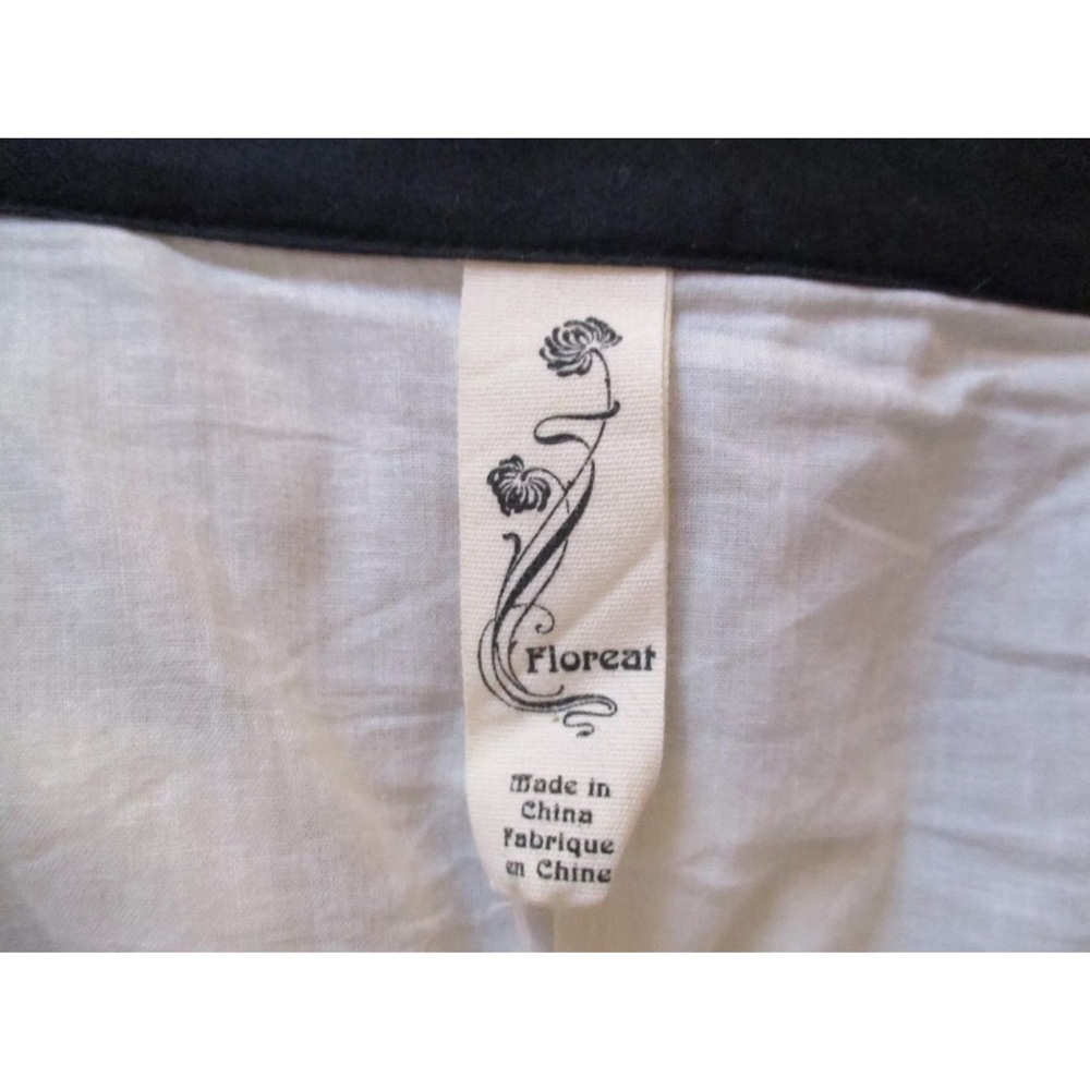 ❌SOLD❌ Anthropologie "Floreat" Embroidered plaid - Picture 2 of 4