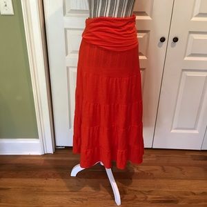 Cute orang maxi skirt