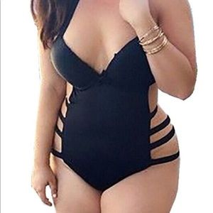 Sexy plus size swim suit