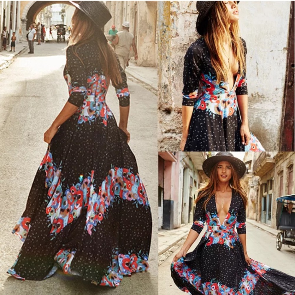 Sexy Boho Long Maxi Dress