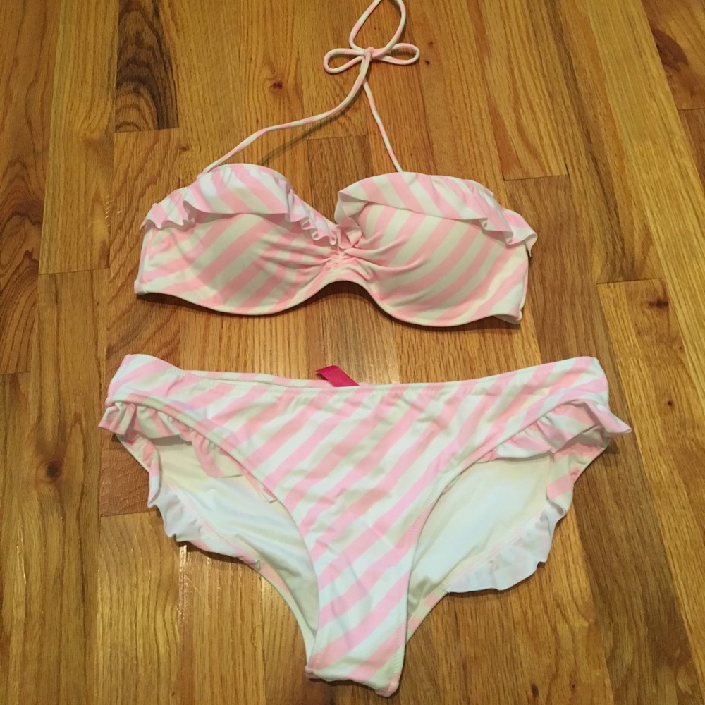 Victoria's Secret Pink/White Swimsuit