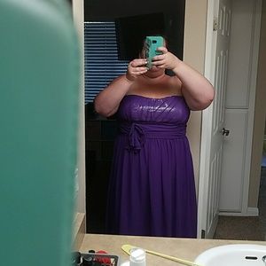 Alfred Angelo bridesmaid dress in viola