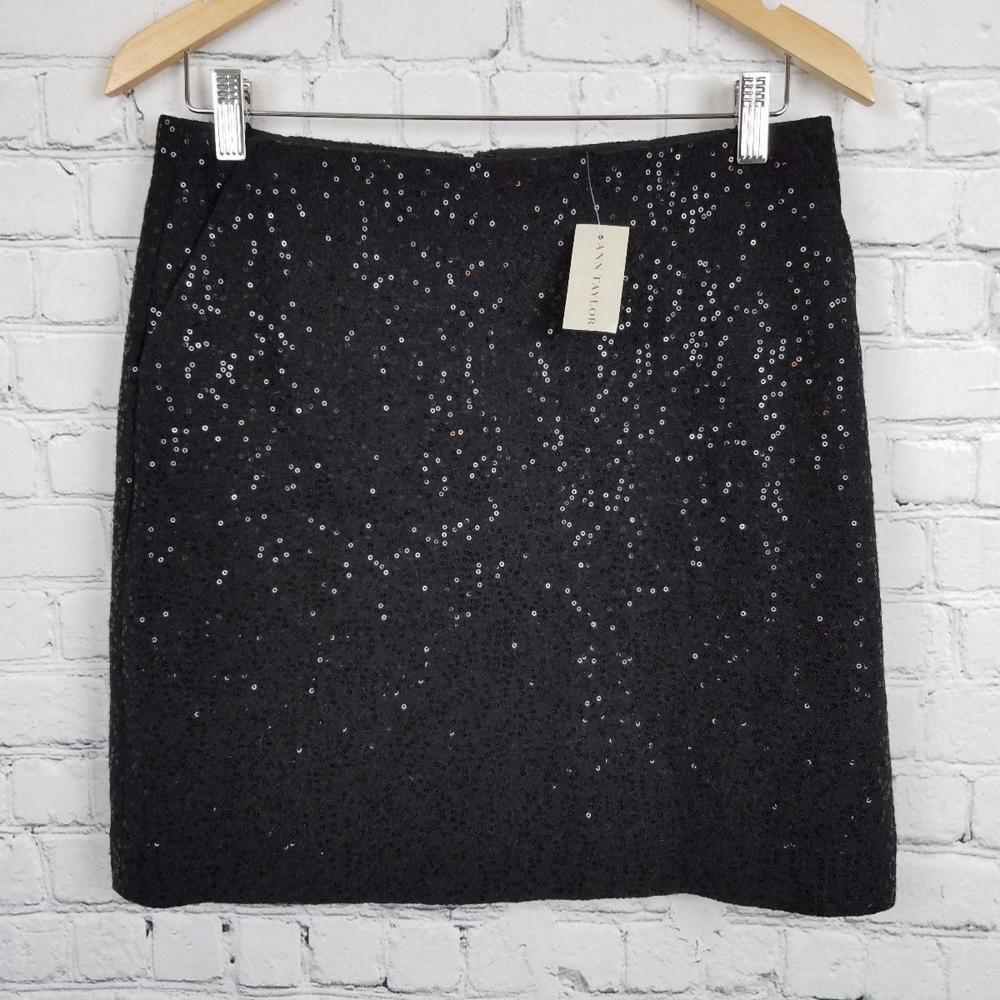 NWT Ann Taylor Small Sequin Mini Skirt