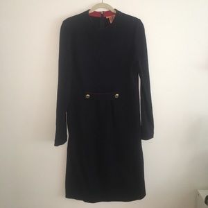 Navy long-sleeve Tory Burch dress